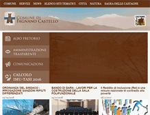 Tablet Screenshot of comune.fagnanocastello.cs.it